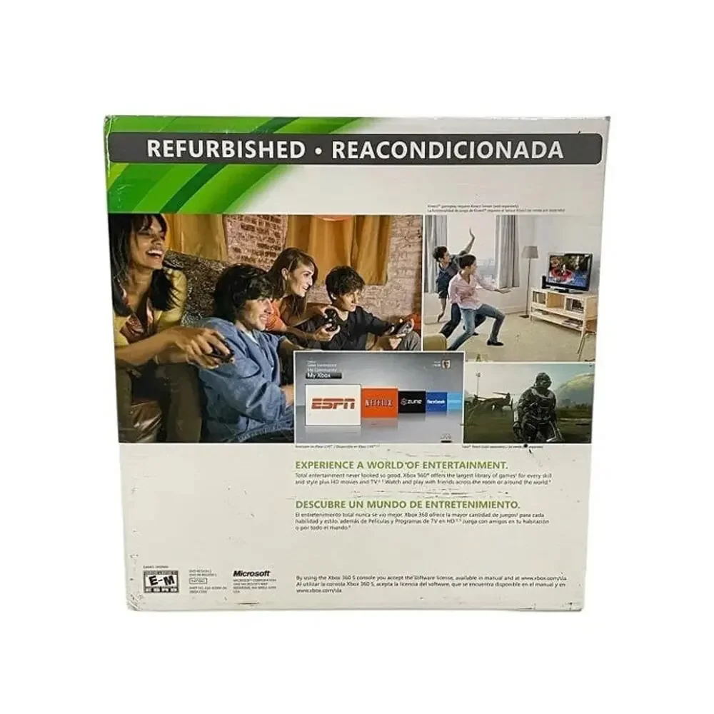Xbox 360 Console 250GB – Refurbished, Boxed, Kinect Ready